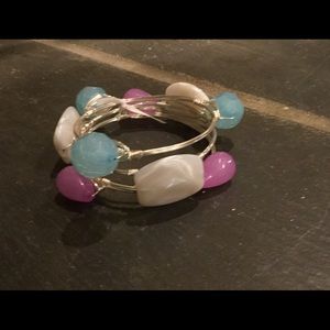 Set of 3 Multicolor Statement Bangles 🌸☀️